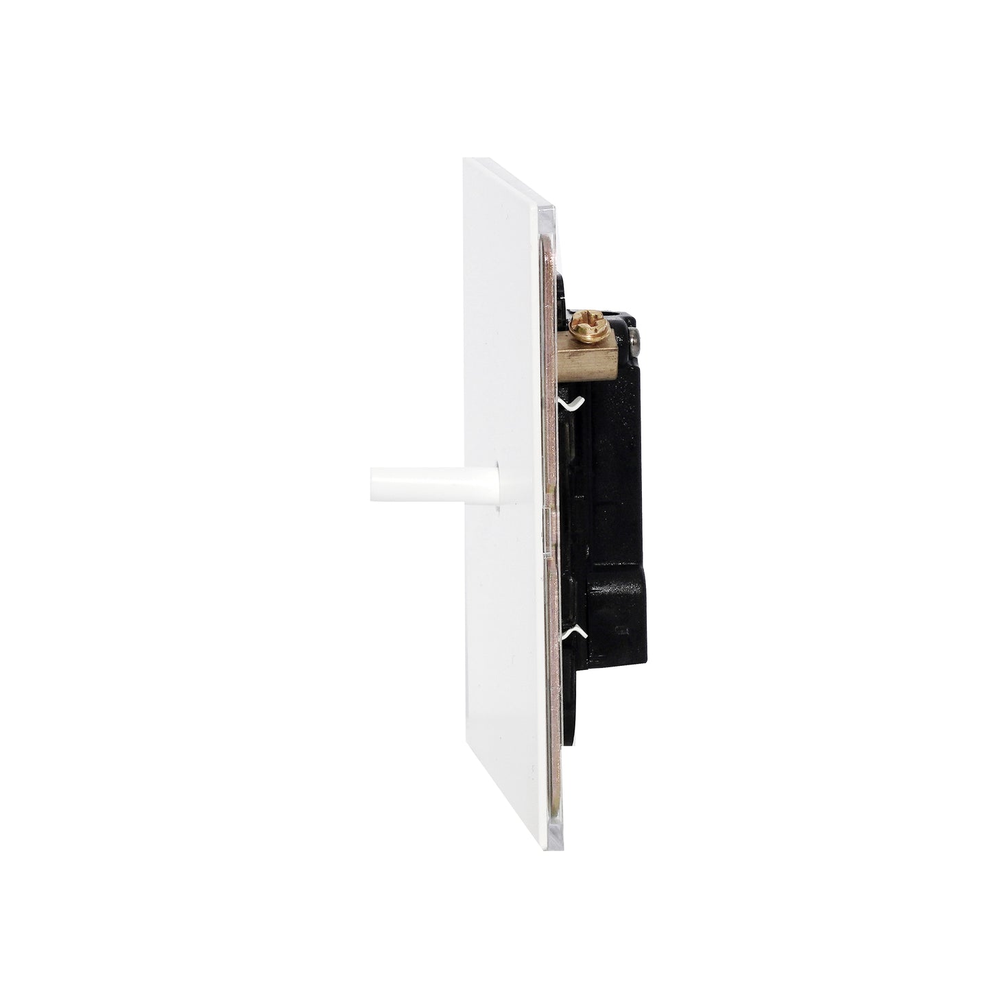 Door Bell Switch - Plain Toggle - Stainless Steel / Copper