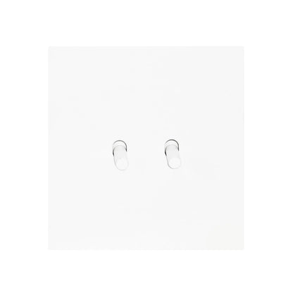 2 Gang Intermediate Switch – Plain Toggle – Stainless Steel / Copper