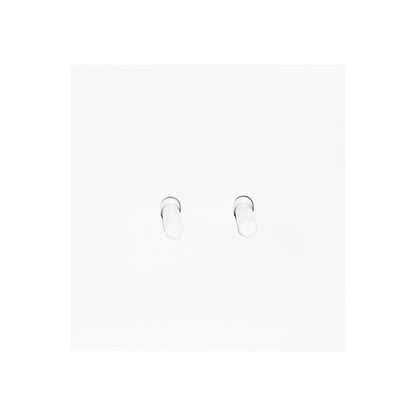 2 Gang 2 Way Switch – Plain Toggle – Stainless Steel / Copper