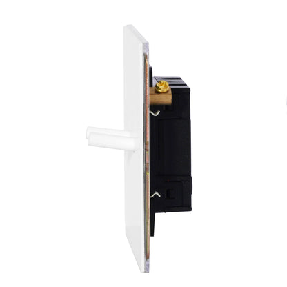 2 Gang 2 Way Switch – Plain Toggle – Stainless Steel / Copper