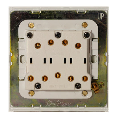 3 Gang 2 Way Switch – Rocker Button – Stainless Steel