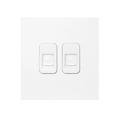 Double Computer Socket – Stainless Steel
