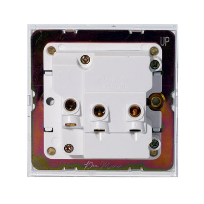 Single 5-Pin Socket 13A – On/Off – Stainless Steel