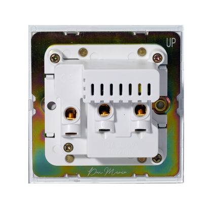 Single MF Socket 13A – On/Off + USB + Type-C – Stainless Steel