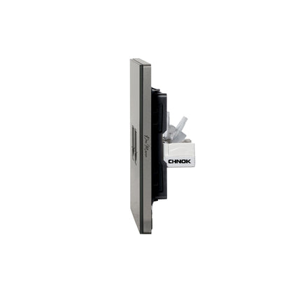 Computer + Tel Socket (RJ45/CAT6) / RJ11 – Ultra Thin Acrylic Glass