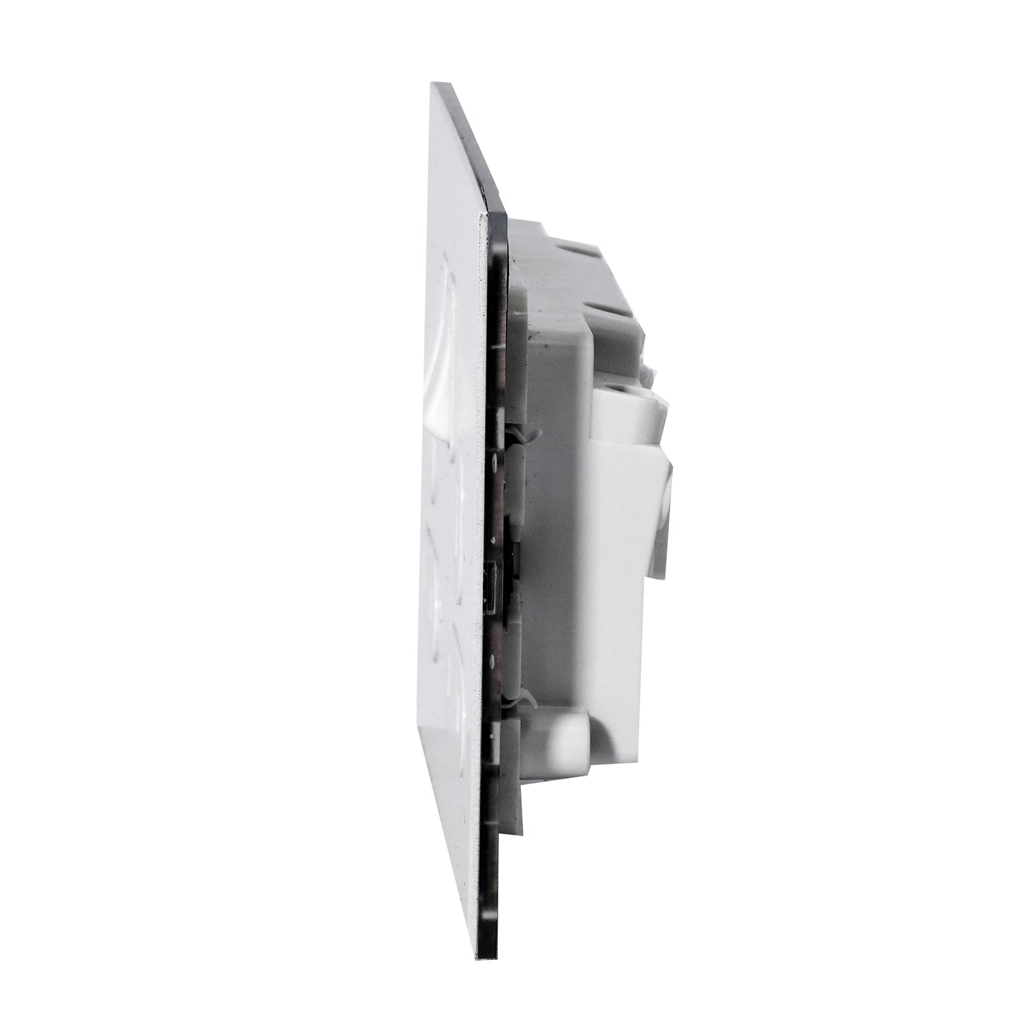 Double UK Socket 13A – On/Off – Stainless Steel