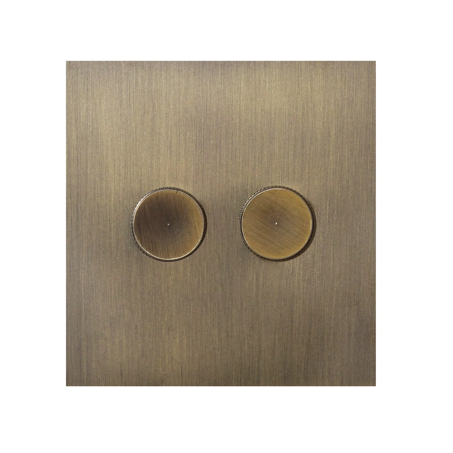 Double Light Dimmer – 2 x 500W Each – Stainless Steel