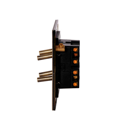 4 Gang 2 Way Switch (86) – Plain Toggle – Stainless Steel / Copper