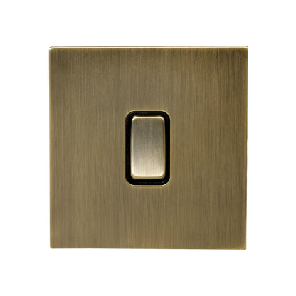 1 Gang Intermediate Switch – Plain Toggle – Stainless Steel / Copper