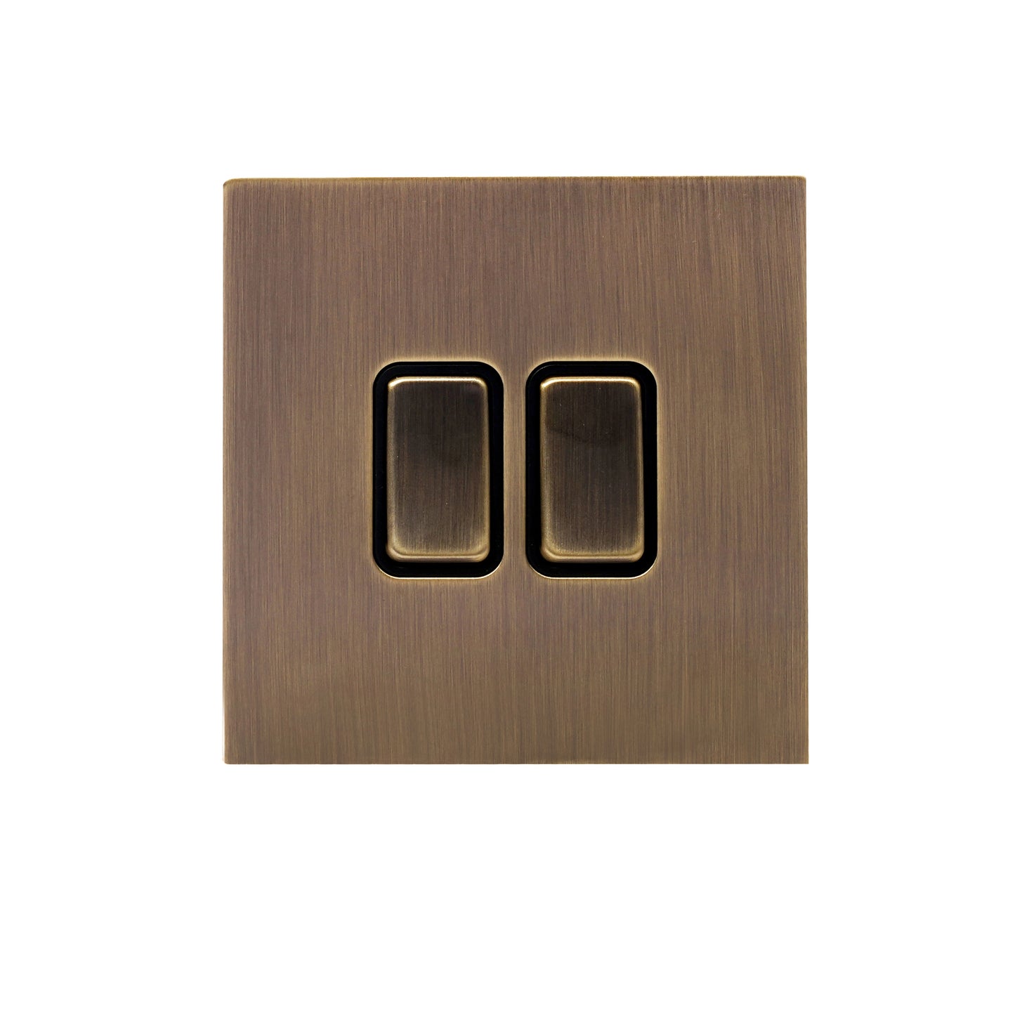 2 Gang 2 Way Switch – Rocker Button – Stainless Steel