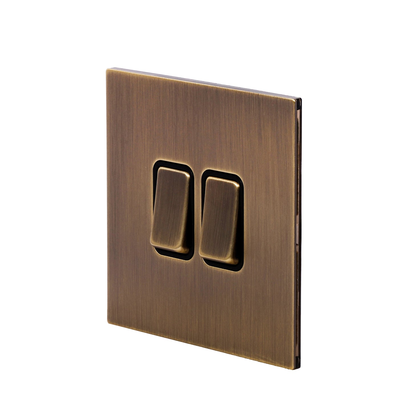 2 Gang 2 Way Switch – Rocker Button – Stainless Steel