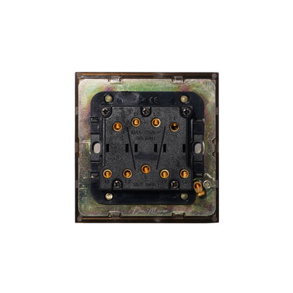 3 Gang 2 Way Switch – Rocker Button – Stainless Steel