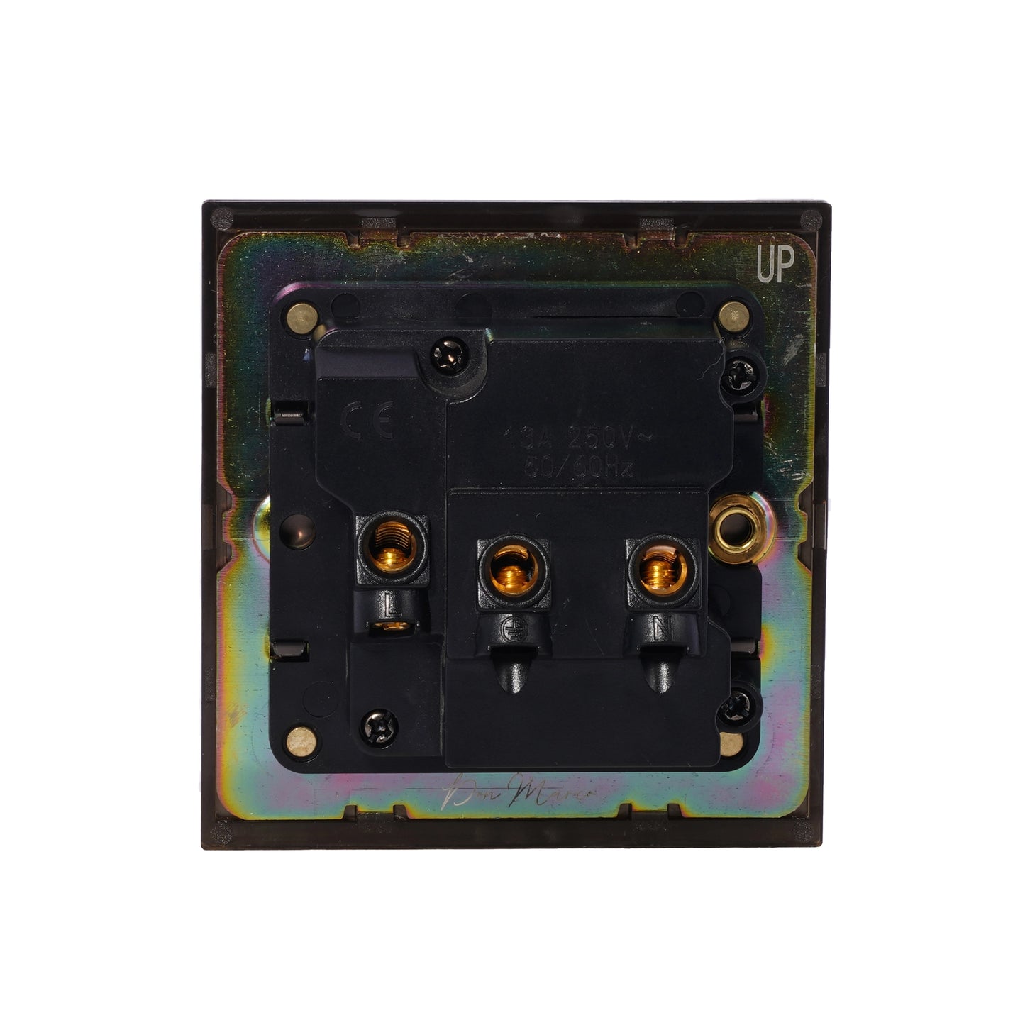 Single 5-Pin Socket 13A – On/Off – Stainless Steel