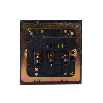 Single MF Socket 13A – On/Off + 2USB – Stainless Steel