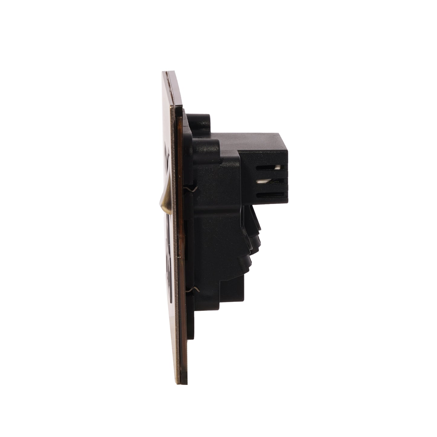 Single MF Socket 13A – On/Off + USB + Type-C – Stainless Steel