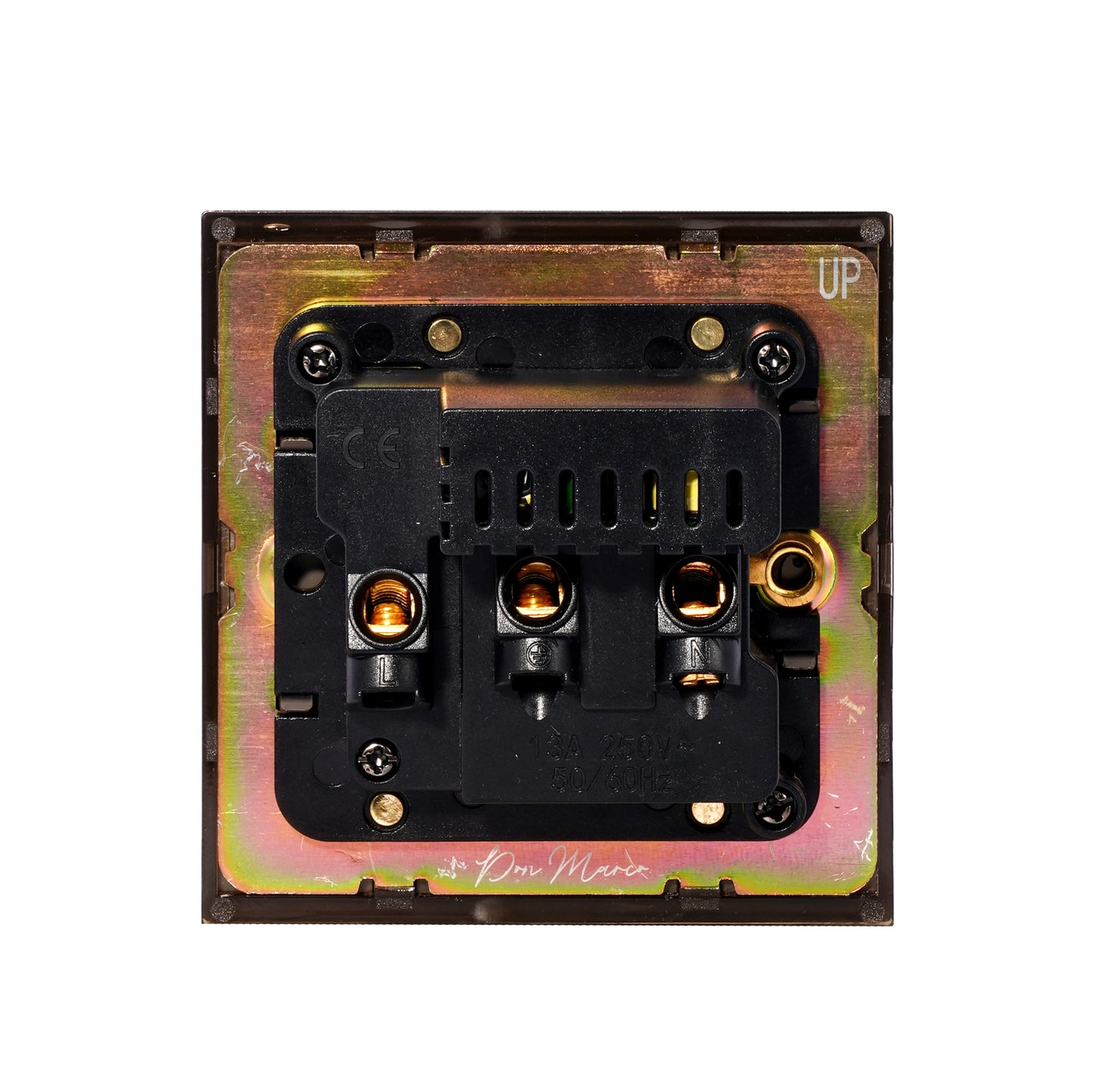 Single MF Socket 13A – On/Off + USB + Type-C – Stainless Steel