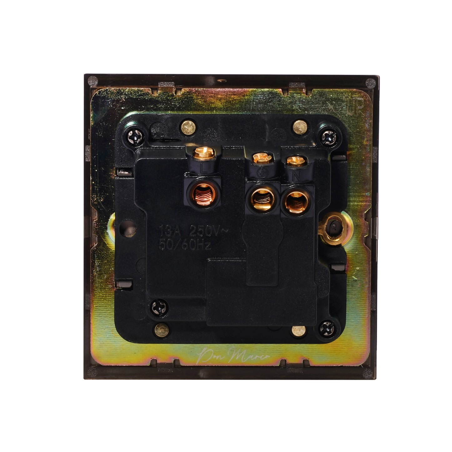 Single MF Socket 13A – On/Off – Stainless Steel