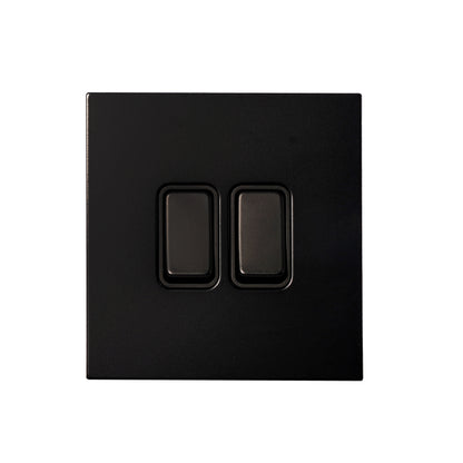 2 Gang 2 Way Switch – Rocker Button – Stainless Steel