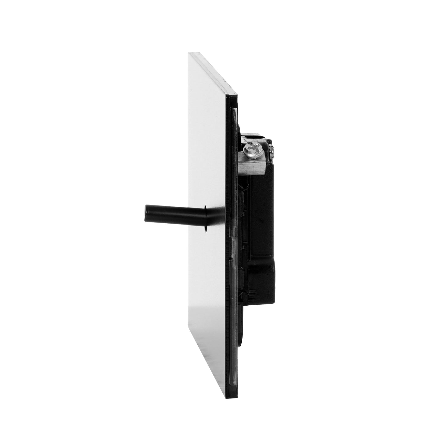 1 Gang 2 Way Switch – Plain Toggle – Stainless Steel / Copper
