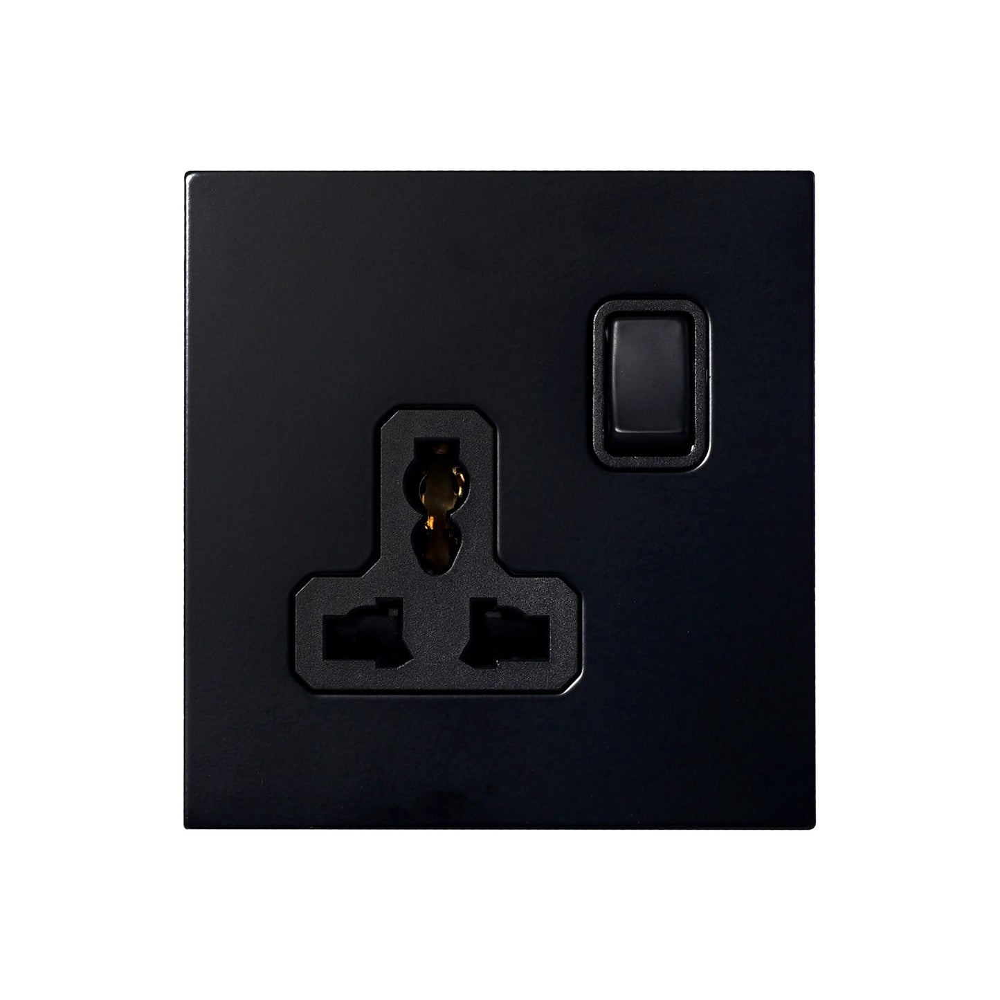 Single MF Socket 13A – On/Off – Stainless Steel