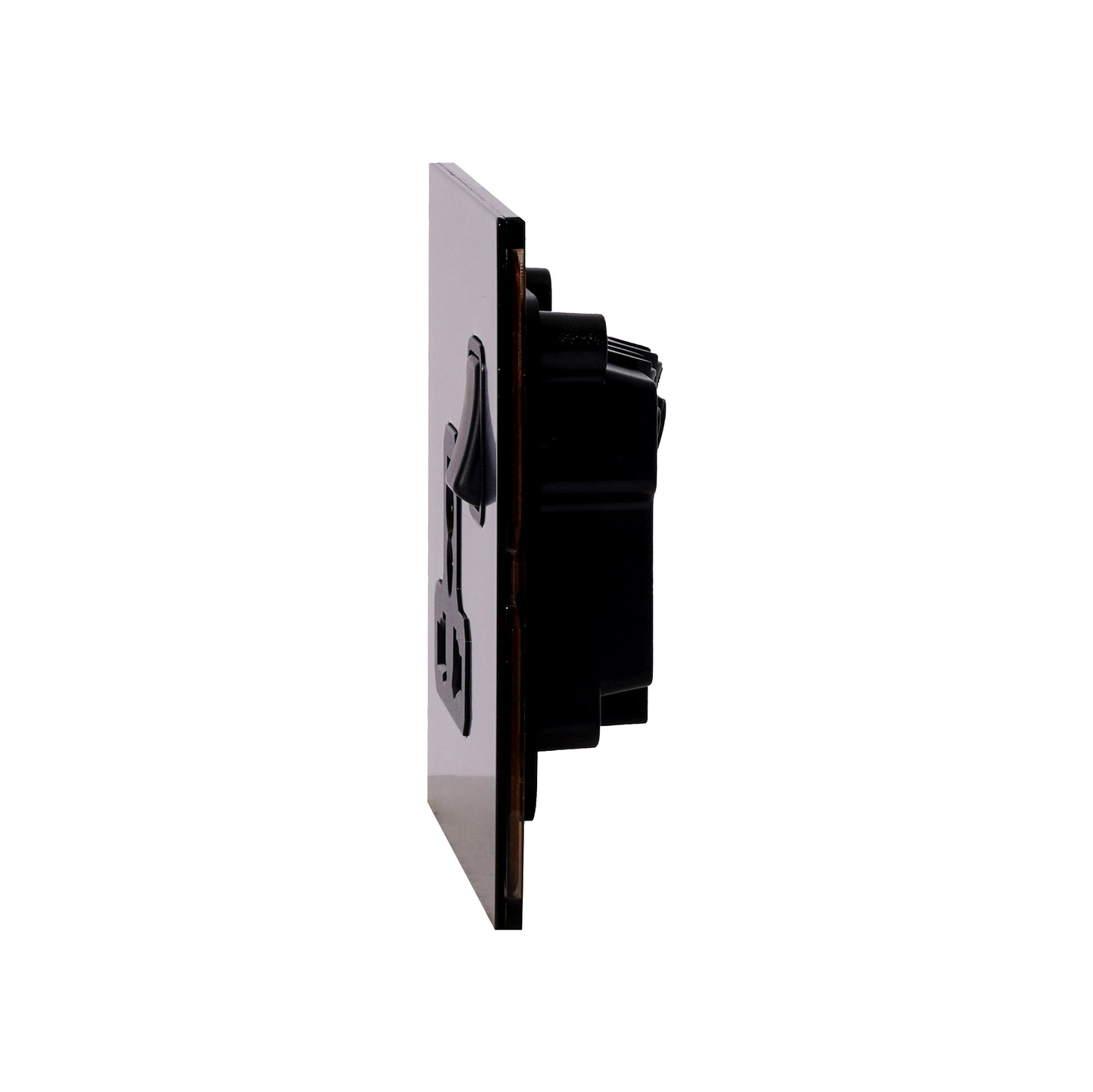 Single MF Socket 13A – On/Off – Stainless Steel