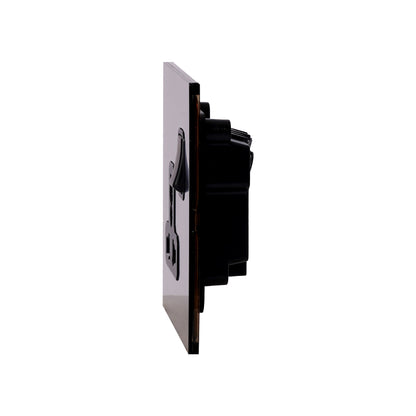 Single MF Socket 13A – On/Off – Stainless Steel