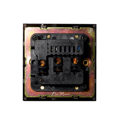 Single MF Socket 13A – On/Off + 2USB – Stainless Steel