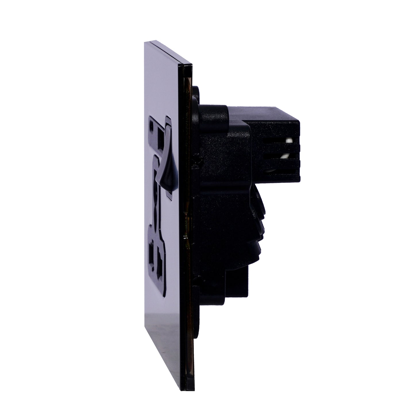 Single MF Socket 13A – On/Off + USB + Type-C – Stainless Steel