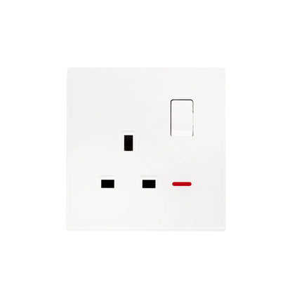Single UK Socket 13A – Ultra Thin Acrylic Glass