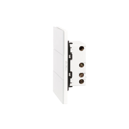 3 Gang 1 Way Momentary Switch – Ultra Thin Acrylic Glass