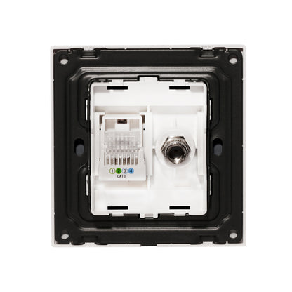 TV + Tel Socket – Ultra Thin Acrylic Glass