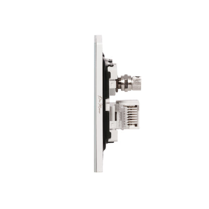 TV + Tel Socket – Ultra Thin Acrylic Glass