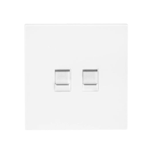 Double Computer Socket (RJ45/CAT6) – Ultra Thin Acrylic Glass