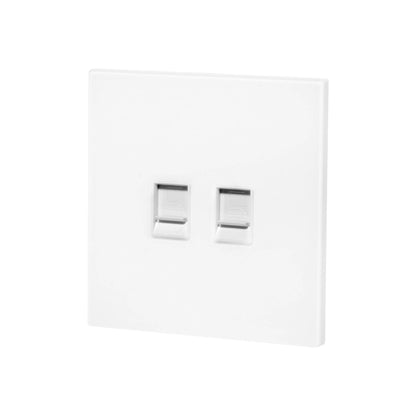Double Computer Socket (RJ45/CAT6) – Ultra Thin Acrylic Glass