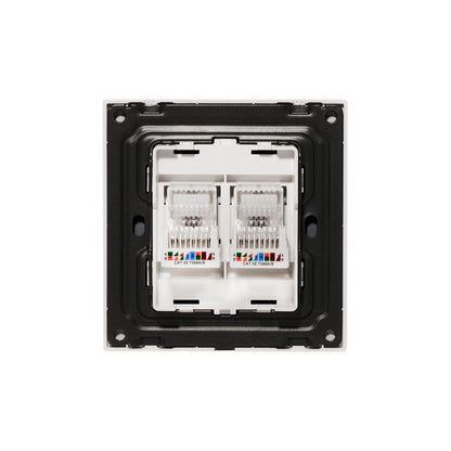 Double Computer Socket (RJ45/CAT6) – Ultra Thin Acrylic Glass