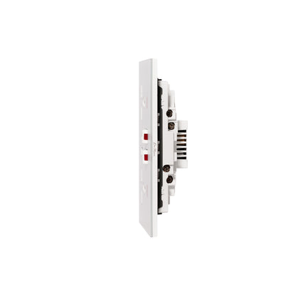 Double MF Socket 13A – USB + Type-C (5V 2.1A) – Ultra Thin Acrylic Glass