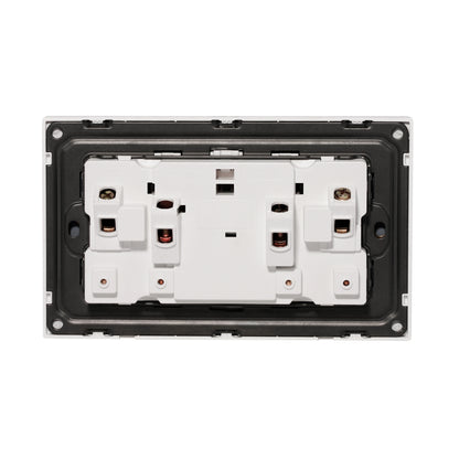 Double UK Socket 13A – Ultra Thin Acrylic Glass