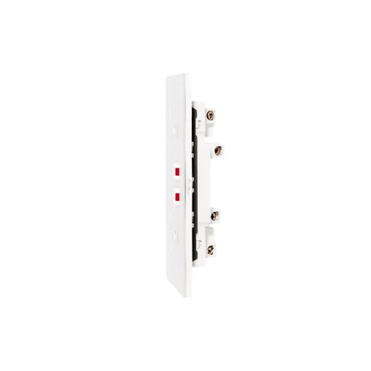 Double UK Socket 13A – Ultra Thin Acrylic Glass