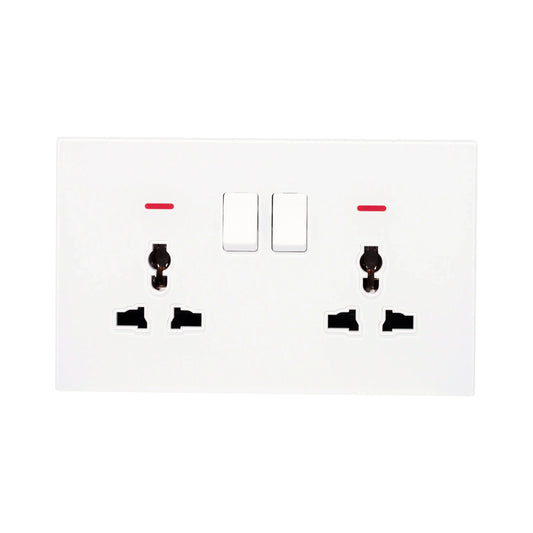 Double MF Socket 13A – Ultra Thin Acrylic Glass