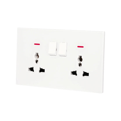 Double MF Socket 13A – Ultra Thin Acrylic Glass