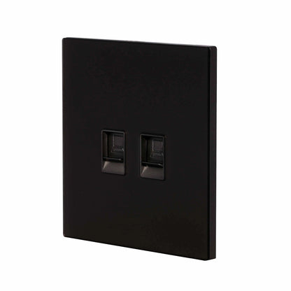 Double Computer Socket (RJ45/CAT6) – Ultra Thin Acrylic Glass