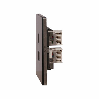 Double Computer Socket (RJ45/CAT6) – Ultra Thin Acrylic Glass