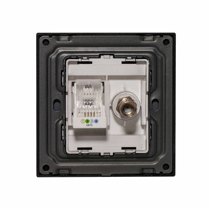 TV + Tel Socket – Ultra Thin Acrylic Glass