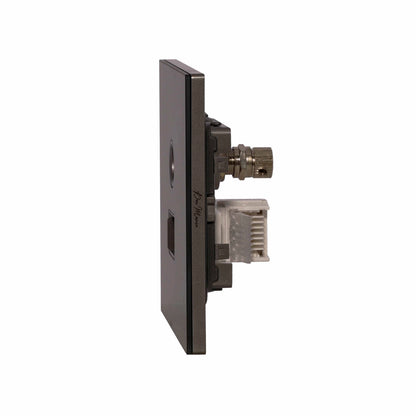 TV + Tel Socket – Ultra Thin Acrylic Glass