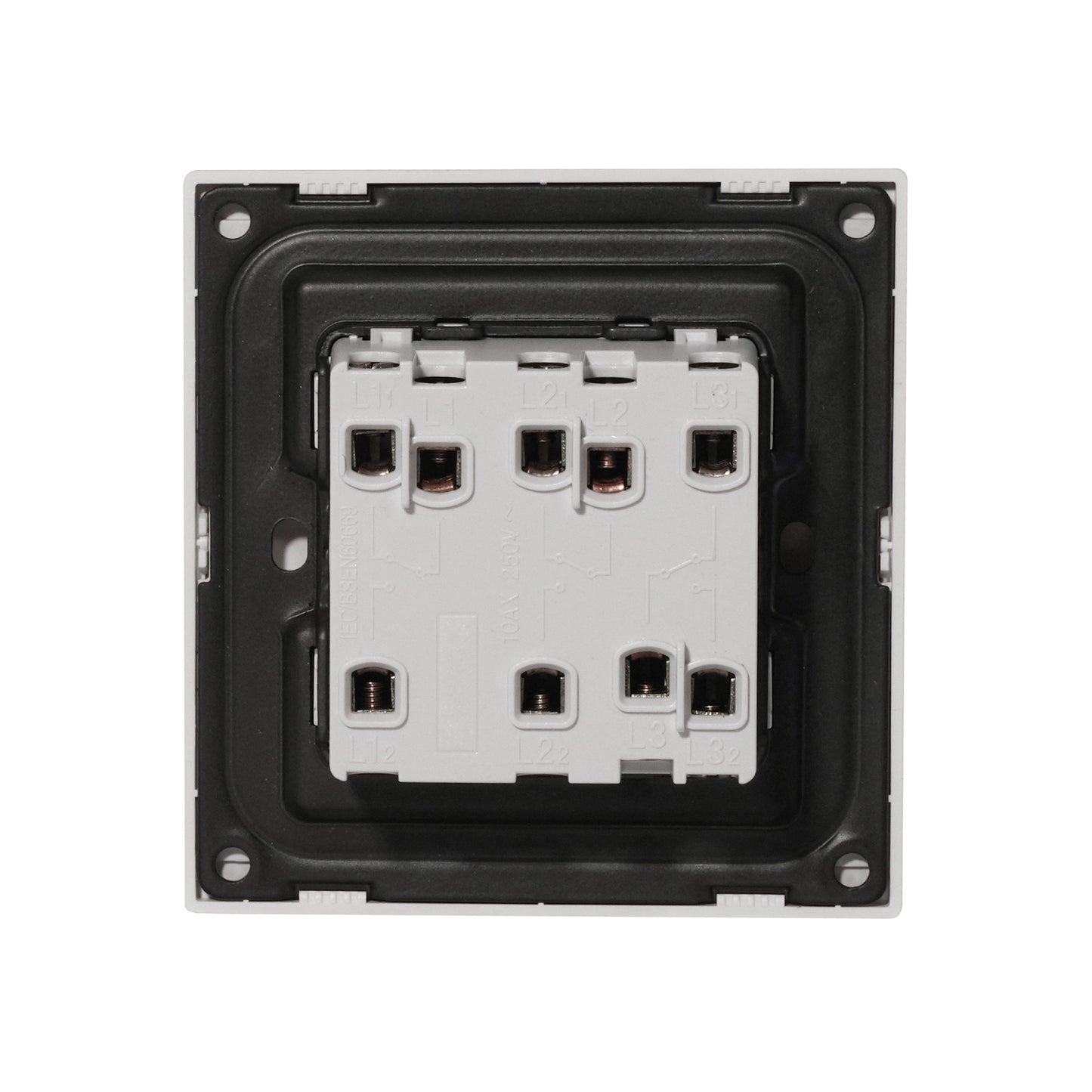 3 Gang 2 Way Switch – Ultra Thin Plastic