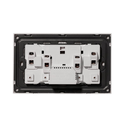 Double UK Socket 13A – USB + Type-C (5V 2.1A) – Ultra Thin Plastic