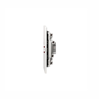 Double UK Socket 13A – USB + Type-C (5V 2.1A) – Ultra Thin Plastic