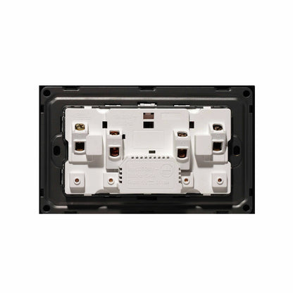 Double UK Socket 13A – USB + Type-C (5V 2.1A) – Ultra Thin Plastic