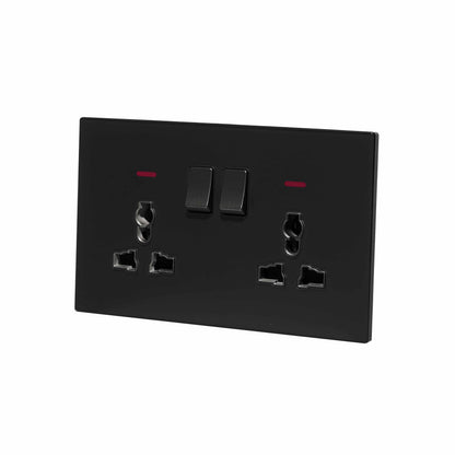 Double MF Socket 13A – Ultra Thin Acrylic Glass