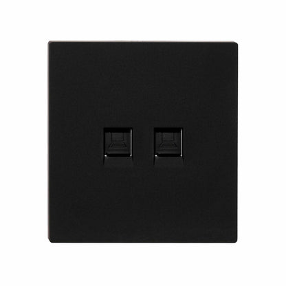 Double Computer Socket (RJ45/CAT6) – Ultra Thin Acrylic Glass